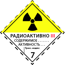 Радиоактивные материалы - обозначение