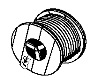 барабан, катушка кабеля с транспортной грузовой этикеткой